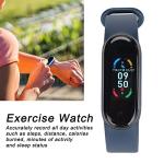 Sports Smart Wristband,IP67 Smart Bracelet with Step Counter,Heart Rate Monitor Sleep Monitor APP Message,Accurately Record,Steps, Distance, Calories Burned,etc