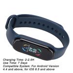 Sports Smart Wristband,IP67 Smart Bracelet with Step Counter,Heart Rate Monitor Sleep Monitor APP Message,Accurately Record,Steps, Distance, Calories Burned,etc