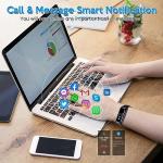 Fitness Tracker,Smart Watch with Blood Pressure Heart Rate Body Temperature & Sleep Monitor IP67 Waterproof Step Calorie Counter Pedometer Health Fitness Activity Watch for Android iOS Phone Men Women