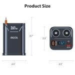 Cigarette Lighter Splitter with Retractable Car Charger, 45W USB C Car Cup 2-Socket Cigarette Lighter Adapter Heavy Duty Truck Car Plug Outlet Splitter Fast Charging 12V/24V Multi Port for Car Devices