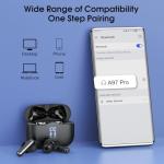 Wireless Earbuds, Bluetooth 5.4 Ear Buds Wireless Bluetooth Earbuds, 40H Playtime Bass Stereo Wireless Headphones in Ear, 4 ENC Mic Mini Bluetooth Earphones, IP7 Waterproof iOS Android Earbud, Black