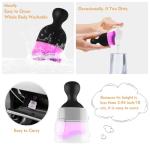 Car Interior Cleaning Brush Car Duster Interior with Ultra Soft Bristles Auto Detailing Brushes Dusting Car Accessories for Dashboard, AC Vents, Leather, Scratch-Free (Double Purple)