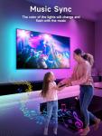 KANTUTOE LED Lights for TV, 16.4ft TV LED Backlight for 45-75in, RGB TV Backlight Behind Strip with Music Sync, Bluetooth APP and Remote Control Strip Lights USB Powered for Bedroom, Gaming
