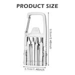 12 in 1 Mini Multi Tool, Portable Keychain Multitool Screwdriver Bit, Folding Outdoor Bottle Opener Compact Pocket Size Phone Holder for Camping Outdoors, 3.46x1.46inch