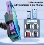 DOLYOFG Car Phone Holder Mount, [Military-Grade Suction & Super Sturdy Base] 3 in 1 Universal Phone Mount for Car Dashboard Windshield Air Vent Dash Pad Car Mount for iPhone Android Smartphone