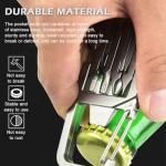 12 in 1 Mini Multi Tool, Portable Keychain Multitool Screwdriver Bit, Folding Outdoor Bottle Opener Compact Pocket Size Phone Holder for Camping Outdoors, 3.46x1.46inch