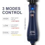 Hair Dryer Brush, Aima Beauty 4-in-1 Upgrade Hot Air Straightener Curler Function for Women, Hair Styling Tools, Prussian Blue-Round