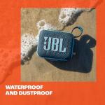 JBL Go 4 - Ultra-Portable, Waterproof and Dustproof Bluetooth Speaker, Big JBL Pro Sound with Punchy bass, 7-Hour Built-in Battery, Made in Part with Recycled Materials (Blue)