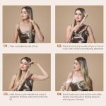 Ukliss 8 in 1 Hair Dryer Brush & Multi Hot Air Styler–Foldable 110,000 RPM Blow Dryer Brush Tool Set with Diffuser Auto-Wrap Curler for Fast Drying Curling Straightening Hair Daily Styling (1.25'')