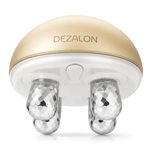 DEZALON Microcurrent Facial Device, Face Massager Tool, Eye and Neck Massager, Face Roller, Beauty Tools for Relaxing Facial Massage and Skin Care Routine, Gold Color