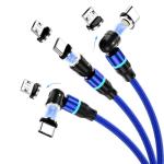 Losuesme Magnetic Charging Cable (6-Pack,1.6+3.3+3.3+6.6+6.6+10ft) 540° Rotation Magnet Phone Charger USB C Cable 3A Fast Charging Magnetic Charger Cable with LED Light for Micro USB Type C Device