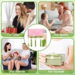 6Pcs Jade Roller for Face,Gua Sha Facial Tools for Women Natural Face Roller Massager Tool for Skincare, Makeup