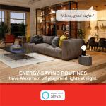 Sengled Smart Plug, S1 Auto Pairing with Alexa Devices, Energy Monitoring, Smart Outlet Remote Control, 15A Smart Socket, 1800W, Timer & Schedule, Bluetooth Mesh Smart Home, No Hub Required, 2-Pack