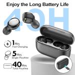 kurdene Wireless Earbuds Bluetooth 5.4 in Ear Buds Light Weight Headphones,Deep Bass Sound,Built in Mics Headset,Clear Calls Earphones for Sports Workout