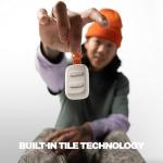 Skullcandy Dime 3 Wireless Earbuds, Bluetooth Headphones, Noise Isolating Fit, Up to 20 Hours Battery, Microphone for iPhone Android, Easy Carry with Integrated Lanyard - Bone