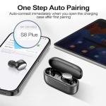 kurdene Wireless Earbuds Bluetooth 5.4 in Ear Buds Light Weight Headphones,Deep Bass Sound,Built in Mics Headset,Clear Calls Earphones for Sports Workout