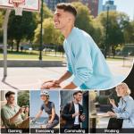 kurdene Wireless Earbuds Bluetooth 5.4 in Ear Buds Light Weight Headphones,Deep Bass Sound,Built in Mics Headset,Clear Calls Earphones for Sports Workout