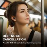 TOZO Hybrid Active Noise Cancelling Wireless Earbuds with 6 Mics AI Clear Call Ear Buds 68H Playtime with LED Display 32 Preset EQs via APP Bluetooth 5.3 IPX8 Waterproof in Ear Headphones