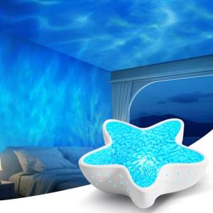 Northern Lights Projector, Ocean Wave Projector Light for Bedroom Lights for Classroom, Galaxy Night Light for Kids Dorm Decor, Cute Room Decor Aesthetic Teen Girl Gifts for Teens Girls Boy