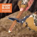 Multitool Carabiner with Pocket Knife, Gift for Men Him Dad Husband, 6-in-1 Multitool with EDC Carabiner Keychain,Bottle Opener,Window Breaker & Screwdriver,Cool Gadgets for Outdoor,Repair (Black)