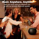 TKTDBX Portable Mini Bluetooth Speaker, Small Wireless Speaker Bluetooth 5.3 with Stereo Sound, Deep Bass, TWS Pairing, IP7 Waterproof, 8 Hours of Playtime, for Home/Outdoor/Party/Travel/Gift Ideas