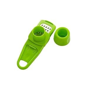 Angel's Peel Lounge Multipurpose Garlic Mincer and Garlic Crusher - Easy Squeeze Clean Garlic Press, Dishwasher Safe Sturdy Tool Compact and Portable Design for Extracts More Paste Per Clove - Green