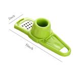 Angel's Peel Lounge Multipurpose Garlic Mincer and Garlic Crusher - Easy Squeeze Clean Garlic Press, Dishwasher Safe Sturdy Tool Compact and Portable Design for Extracts More Paste Per Clove - Green