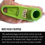 Angel's Peel Lounge Multipurpose Garlic Mincer and Garlic Crusher - Easy Squeeze Clean Garlic Press, Dishwasher Safe Sturdy Tool Compact and Portable Design for Extracts More Paste Per Clove - Green