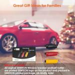 SEMTION Window Breaker Seatbelt Cutter with Keychain Car Emergency Escape Tool for Land and Underwater, Pack of 2 (Black-Black)