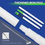 BOOMJOY 4 in 1 Shower Cleaning Brush, 58" Extendable Tub and Tile Scrubber Set, Grout Brush with Long Handle, Shower Tile Floor Scrubber for Cleaning Baseboard Bathroom Toilet Kitchen