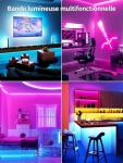 GIPOYENT LED Lights for TV, 18FT TV LED Backlight, for 40-75 Inch TV, Music Sync TV LED Light with Bluetooth Function - RGB Color Changing Light Strip for Bedroom (18ft)