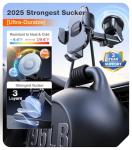 TORRAS Military-Grade Phone Holders for Your Car【96+LBS Strongest Suction】Car Phone Holder Mount, Ultra-Durable Cell Phone Car Mount Truck for Dashboard Windshield Vent for iPhone 17 16 15 Pro Max Air
