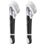 2 Pack Soap Dispensing Dish Brush, Dish Scrub Brush with Soap Dispenser, Dish Soap Brush for Dishes, Pans, Sink, Pots