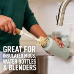 Scotch-Brite Greener Clean Bottle & Straw Brush Set with 2 Replaceable Bottle Brush Heads