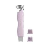 Vangines 3-in-1 Ice Roller for Face & Eyes – Cooling Facial Roller, Pore Cleansing Tool with 2 Silicone Brushes, Stainless Steel Roller for Puffiness & Pores (Purple)
