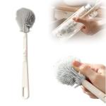 360° Bottle Cleaning Brush with Long Handle, Foldable Flexible Silicone Bottle Brush, Soft Bristle Cup Cleaner Brush for Deep Cleaning, Suitable for Narrow Neck Bottles, Baby Bottles Flasks (1)