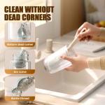 360° Bottle Cleaning Brush with Long Handle, Foldable Flexible Silicone Bottle Brush, Soft Bristle Cup Cleaner Brush for Deep Cleaning, Suitable for Narrow Neck Bottles, Baby Bottles Flasks (1)