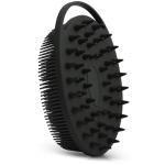 Upgrade Body Scrubber and Hair Shampoo Brush, All in One, Premium Silicone Loofah, Exfoliating Body Brush, Shower Scrubber for Body, Scalp Massager for Women, Men, Pet (1PC Black)