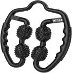 MZDXJ Cellulite Massage Tool Muscle Roller - Deep Fascia Massager & Dimpled Skin Remover for Legs, Thighs & Buttocks - Anti-Cellulite Roller, Smooth Skin, Pain Reliefs Black（Black - 4 Wheel）