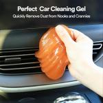 PULIDIKI Car Cleaning Gel for Car Cleaning Putty Car Putty Auto Detailing Tools Car Slime Cleaner Dust Cleaning Gel for Car Interior Cleaner Car Accessories Keyboard Cleaner Orange (2Pack)