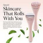 Kitsch Mini Facial Roller & Ice Face Roller Skin Care Tool Set for Women - Face Massager for Puffy Eyes, Cold Therapy, Lymphatic Drainage Massager, Self Care Gifts for Women & Men - Blush