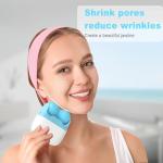 JASAQE Ice Roller for Face and Eyes - Facial Skin Care Tools with 2 in 1 Face Roller and Travel Case, Self Care Gift for Men Women (Blue)