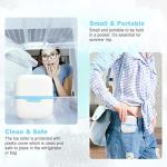 Leeshine Ice Roller for Face and Eyes - Facial Skin Care Tools with 2 in 1 Massage Roller and Travel Case Self Care Gift.Men Women (Blue)