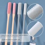 Nurlypop Toe Cleaning Brush with 15.7" Long Handle,Shower Foot Scrubber,No Bending, Ideal for Seniors, Expecting Mothers, Men & Women | Foot Scrubber & Anti-Itch Exfoliating Brush (2 Pack) (Pink)