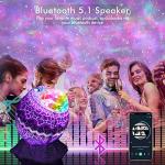 Rossetta Star Projector, Galaxy Projector LED Lights for Bedroom, App Control Projector with Bluetooth Speaker and White Noise, Night Light for Kids Adults, Christmas, Party, Ceiling, Room Decor