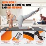 KUTIZE Pilates Bar Kit with Resistance Bands, Pilates Equipment, Multifunctional Resistance Bands with Bar for Women & Men, Home Gym Strength Training Equipment for Hip, Back, Arm, Full-Body Workouts