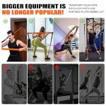 KUTIZE Pilates Bar Kit with Resistance Bands, Pilates Equipment, Multifunctional Resistance Bands with Bar for Women & Men, Home Gym Strength Training Equipment for Hip, Back, Arm, Full-Body Workouts