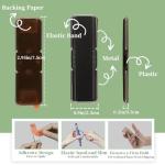 Meroqeel Phone Grip Strap Holder, 4 Pack Adhesive Flat Cellphone Stand Handle Kickstand Case with Elastic Finger Loop for Most Smartphones and Mini Tablets - Gold, Black, Rose Gold, Silver