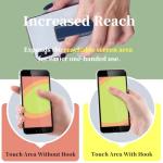 Meroqeel Phone Grip Strap Holder, 4 Pack Adhesive Flat Cellphone Stand Handle Kickstand Case with Elastic Finger Loop for Most Smartphones and Mini Tablets - Gold, Black, Rose Gold, Silver