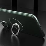 TENOC Phone Grip 2 Pieces Sticky 360° Rotation Universal Stand Ring Holder Finger Kickstand for Cell Phone Case, Round Clear, Titanium